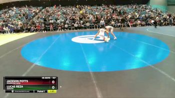 157 lbs Semifinal - Lucas Reza, Servite vs Jackson Potts, Mountain View