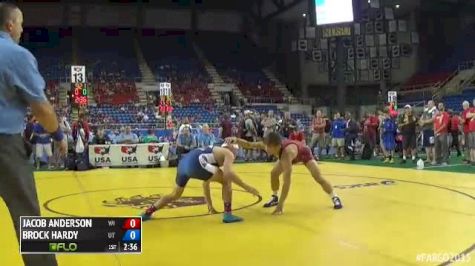 132 Champ. Round 3 Brock Hardy (Utah) vs. Jacob Anderson (Wisconsin)