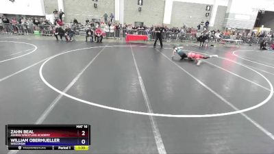 106 lbs Champ. Round 1 - Zahn Beal, Askren Wrestling Academy vs William Obermueller, Wisconsin