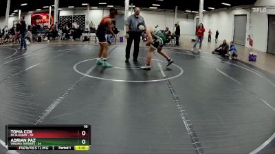 140 lbs Placement (4 Team) - Adrian Paz, Virginia Patriots vs Toma Cox, PA Alliance