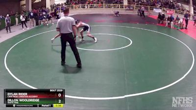 106 lbs Cons. Semi - Dillon Wooldridge, White Pine vs Dylan Rider, Lake Mead Christian Accdemy