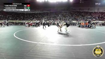B3A-120 lbs Semifinal - Cael Holecomb, Pawhuska vs Louden Wolfe, Blackwell