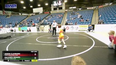 55 lbs Round 2 - Jaxon Clayborn, Maize Wrestling Club vs Macksen Graves, The Best Wrestler