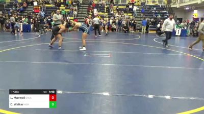 170 lbs Quarterfinal - Linda Maxwell, Greater Latrobe vs Octavia Walker, Norwin