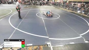 130 lbs Round Of 32 - Alex Andre, Simi Valley WC vs Branson Espinoza, Victory WC