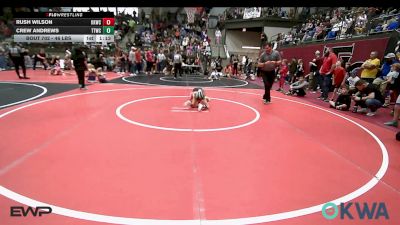 46 lbs Quarterfinal - Rush Wilson, Keystone Kids Wrestling Club vs Crew Andrews, Team Tulsa Wrestling Club