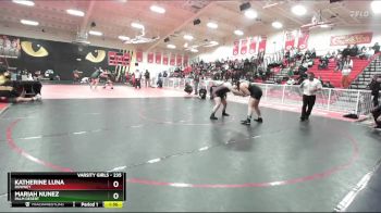 235 lbs Quarterfinal - Mariah Nunez, Palm Desert vs Katherine Luna, Downey