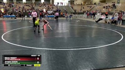 85 lbs Semifinal - Beau Reedy, Big Red Wrestling Club vs Dysen Dixon, Rabbit Wrestling Club