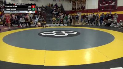 157 lbs Cons. Semi - Jake Miller, Broken Arrow vs Austin Paris, Layton