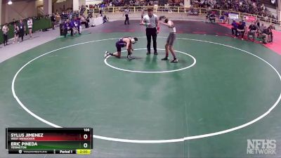 106 lbs Quarterfinal - Eric Pineda, Yerington vs Sylus Jimenez, West Wendover