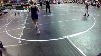 113 lbs Quarterfinal - MaKenna Koch, Milford Wrestling Club vs Hadley Bargen, Lakeview