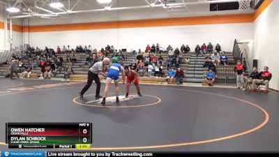 JV Boys-16 lbs Round 3 - Dylan Schrock, Clear Creek-Amana vs Owen Hatcher, Cedar Falls