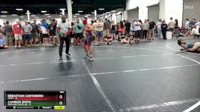 105 lbs Round 1 (6 Team) - Sebastian Cantarero, TDWC vs Camron Smith, Orchard South WC