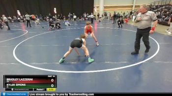 97 lbs Cons. Round 5 - Kyler Simons, IA vs Bradley Lazzerini, OK