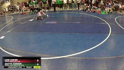 61 lbs Cons. Round 3 - Eastyn Johnson, Payson Lions Wrestling Club vs Case Carver, Midway Wrestling Club