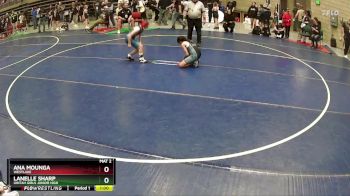 91 lbs 5th Place Match - Ana Mounga, WESTLAKE vs Lanelle Sharp, Uintah Girls Junior High