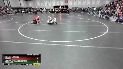 144 lbs Champ. Round 2 - Vermaat VanderBrug, Lane Tech (IL) vs Nolan Larsen, Denmark