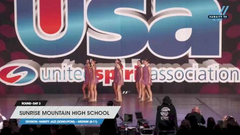 Sunrise Mountain High School - Varsity Jazz (Song/Pom) -- Medium (8-11) [2023 Varsity Jazz (Song/Pom) -- Medium (8-11) Day 2] 2023 USA Spirit & Junior Nationals/Collegiate Championships