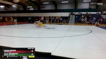 133 lbs Semifinal - Kyle Waterman, Drexel Unattached vs Colin Higgins, Millersville