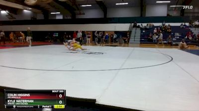 133 lbs Semifinal - Kyle Waterman, Drexel Unattached vs Colin Higgins, Millersville