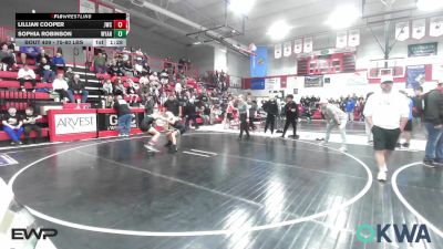 75-80 lbs Rr Rnd 2 - Lillian Cooper, Jay Wrestling Club vs Sophia Robinson, Wyandotte Youth Wrestling