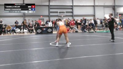 61 kg Champ. Rd Of 16 - Isabella Miller, Big Game Wrestling Club vs Landri VonGonten, Boneyard Wrestling Academy