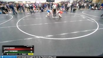 120 lbs Cons. Round 1 - Vinny Mayberry, IA vs Lucas Reddy, IL
