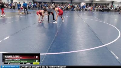 Silver 149 lbs Cons. Round 2 - Ethan Stegman, Northland Community & Technical College vs Andres Flores, Labette Community College