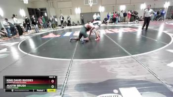 285 lbs Cons. Round 2 - King David Rhodes, Lewiston High School vs Austin Brush, Frenchtown