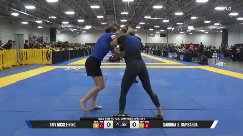 Amy Nicole King vs Sabrina S. Rapisarda 2026 Pan IBJJF Jiu-Jitsu No-Gi Championship