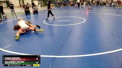 126 lbs Placement Matches (8 Team) - Lynkin Bowden, Black Fox Wrestling Team 1 vs Deaundrey Holmes, Midwest Destroyers