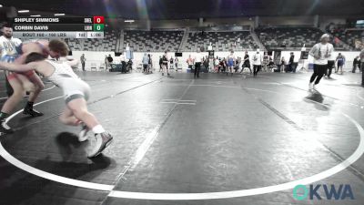 160 lbs Final - Shipley Simmons, Shelton Wrestling Academy vs Corbin Davis, Lions Wrestling Academy