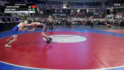 6A 150 lbs Semifinal - Jacob Doshier, Hartselle vs Brody Helm, Mortimer Jordan HS