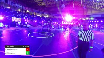 126 lbs Consi Of 8 #2 - Elisha Blackmon, Black Fox Wrestling Academy vs Jacob Molina, Bear Cave WC
