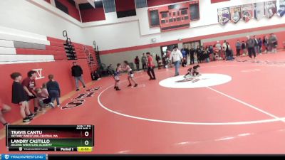 93 lbs Round 1 - Travis Cantu, Victory Wrestling-Central WA vs Landry Castillo, Ascend Wrestling Academy