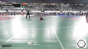 128 lbs Consi Of 8 #2 - Harley MILLER, Raw Wrestling Club vs Serenity Watson, Enid Junior High