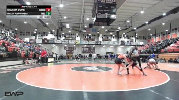 117 lbs Quarterfinal - Melania Duke, Sallisaw Lady Black Diamonds vs Italia Karwoski, Tahlequah JH Girls