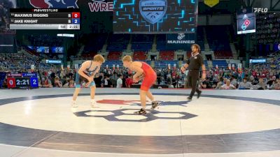 126 lbs Cons. Rd Of 16 - Maximus Riggins, IA vs Jake Knight, IA