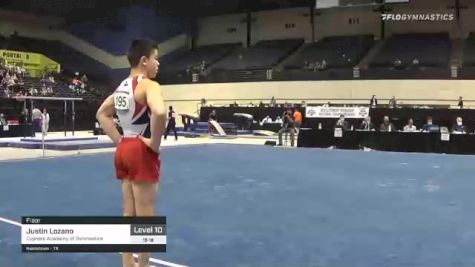 Justin Lozano - Floor, Cypress Academy of Gymnastics - 2021 USA Gymnastics Development Program National Championships