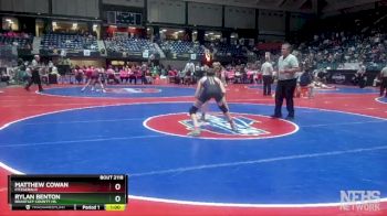 2A-113 lbs Cons. Round 2 - Rylan Benton, Brantley County HS vs Matthew Cowan, Fitzgerald