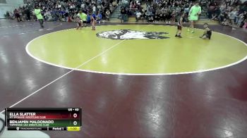 40 lbs Quarterfinal - Ella Slatter, Mt Spokane Wrestling Club vs Benjamin Maldonado, Toppenish USA Wrestling Club
