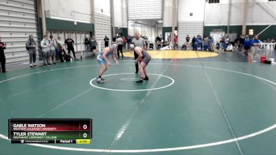 197 lbs Cons. Round 4 - Tyler Stewart, Southeast Community College vs Gable Watson, Western Colorado University