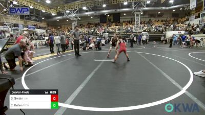 58 lbs Quarterfinal - Gunner Swain, Elgin Wrestling vs Cayson Bolen, Tecumseh Youth Wrestling