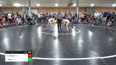 78 lbs Quarterfinal - Kellen Begeal, Masonville vs Joey Miller, Jersey Shore