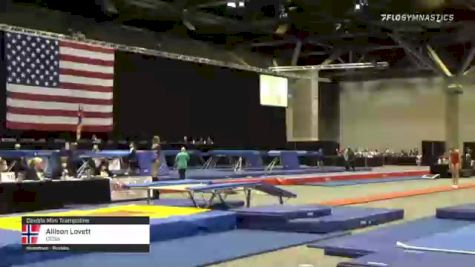 Allison Lovett - Double Mini Trampoline, CEGW - 2021 USA Gymnastics Championships