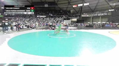 Boys 2A 165 lbs Champ. Round 2 - Mikah Parrish-Sederberg, Tumwater vs William Conroy, Fife