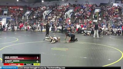 64 lbs Champ. Round 1 - Robert Aikens, FHC Mat Club vs Jace Jamison, Pontiac Jr Huskies Wrestling