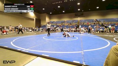 50-55 lbs Semifinal - Garrett Doyle, Cowboy Wrestling Club vs Mason Gregory, Unattached