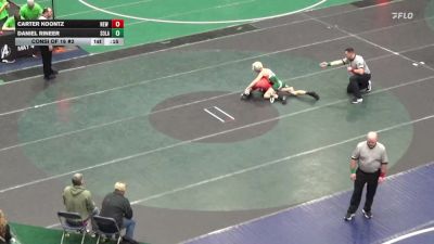 132 lbs Consi Of 16 #2 - Carter Koontz, New Oxford vs Daniel Rineer, Solanco