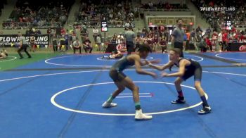 85 lbs Quarterfinal - Spencer Holum, Vinita Kids Wrestling vs Kiowyn Deaton, Grove Takedown Club